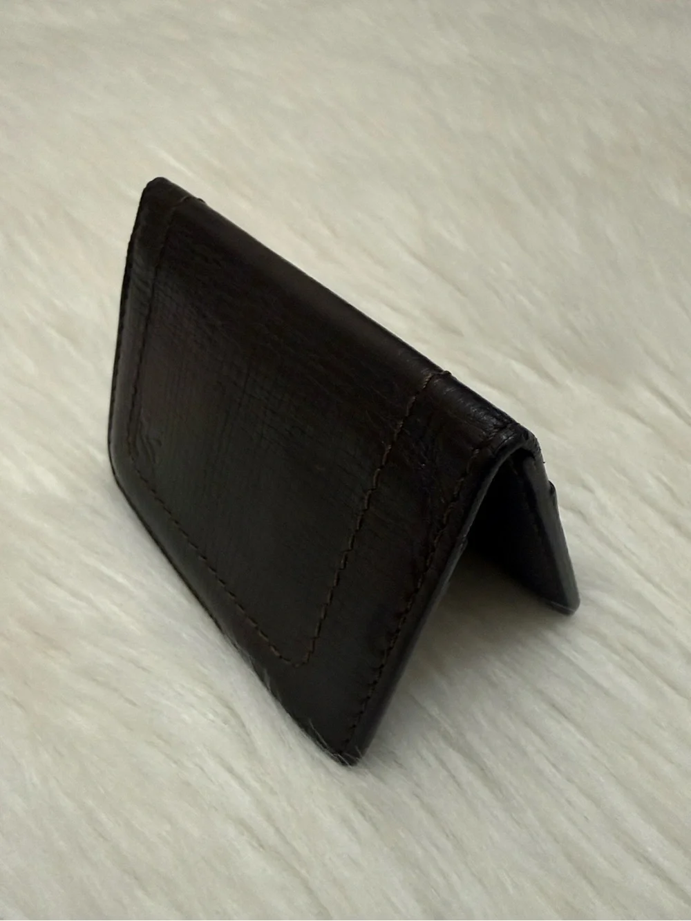 LOUIS VUITTON - BROWN LEATHER BIFOLD POCKET ORGANIZER WALLET “UTAH”